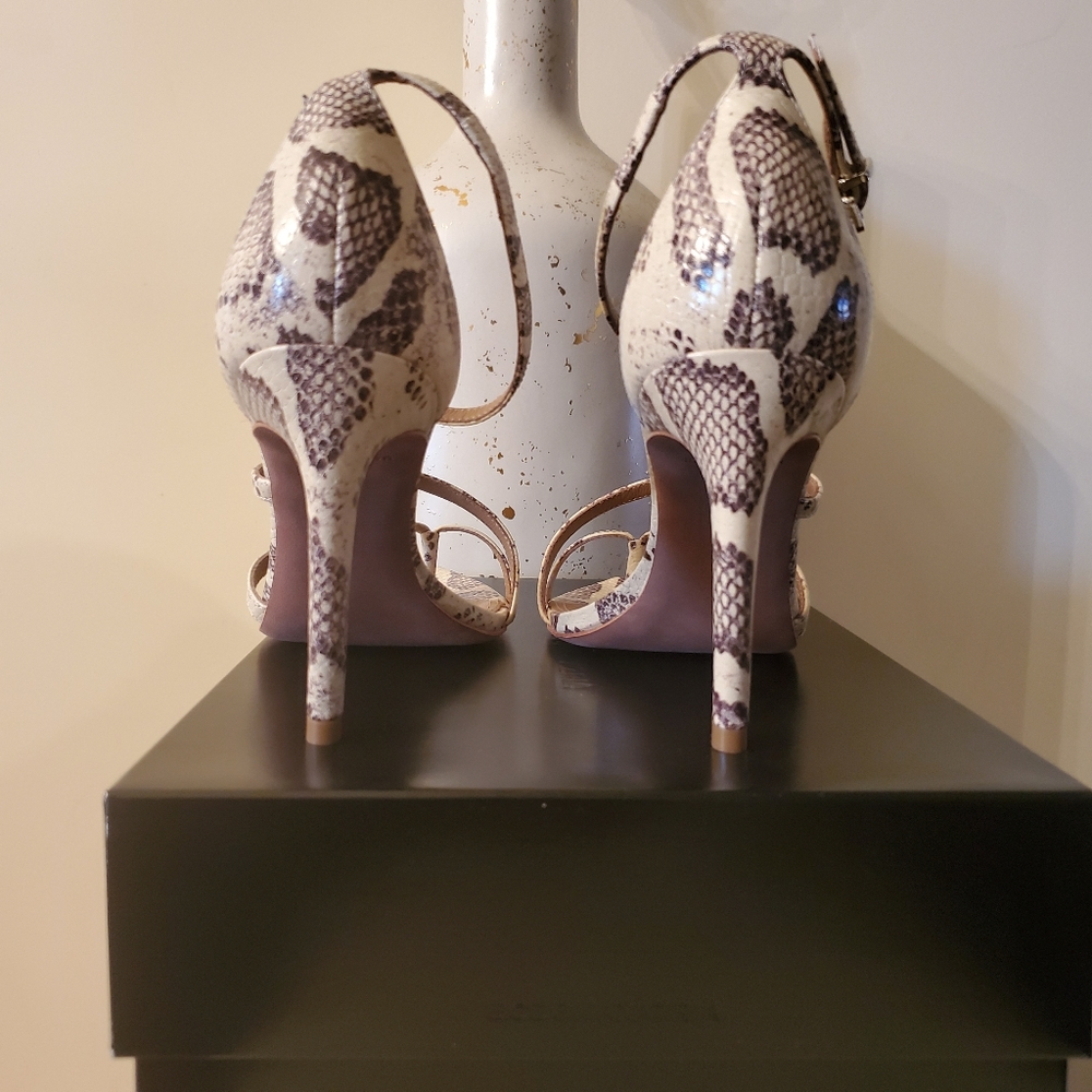 BCBGMAXAZARIA Snake Leather Sandals - Picture 7 of 15